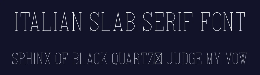 Italian Slab Serif Font by vp_creative_shop — Slab Serif Font — thumbnail 2