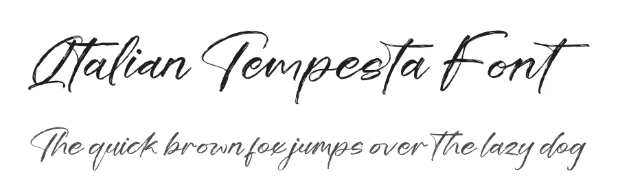 Italian Tempesta Font by stylishtype.co — Script Handwritten Font