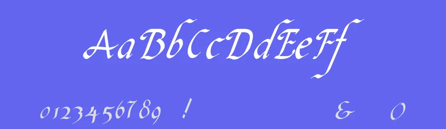 Italic Hand Font by George Williams — Blackletter Font — thumbnail 3