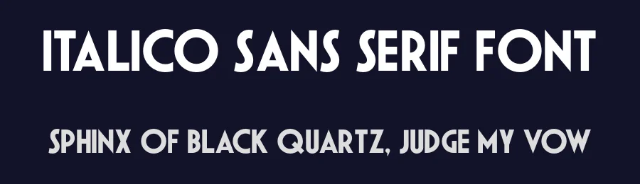 Italico Sans Serif Font by Antonio Filigno — Sans Serif Font — thumbnail 2