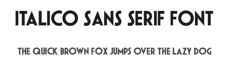 Italico Sans Serif Font by Antonio Filigno — Sans Serif Font