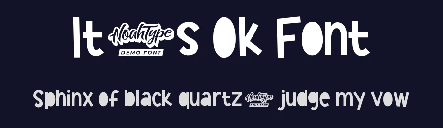 It’s Ok Font by noahtype — Decorative Font — thumbnail 2