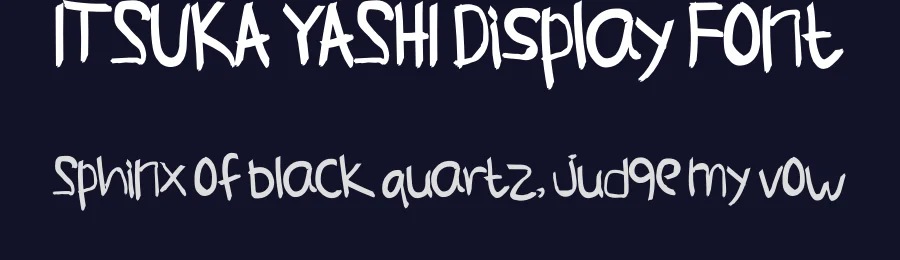 ITSUKA YASHI Display Font by inermediaSTUDIO — Display Font — thumbnail 2