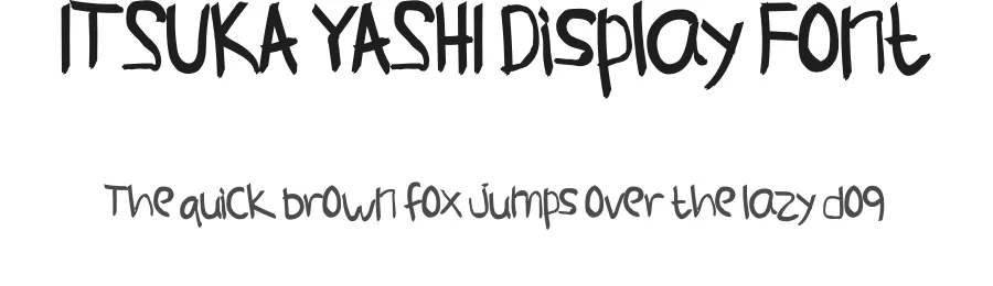 ITSUKA YASHI Display Font by inermediaSTUDIO — Display Font