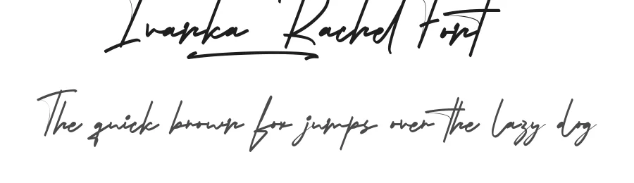 Ivanka Rachel Font by edricstudio — Script Handwritten Font