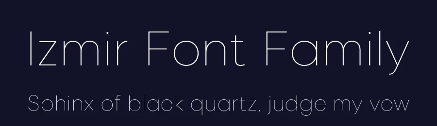 Izmir Font Family by Ahmet Altun — Sans Serif Font — thumbnail 2