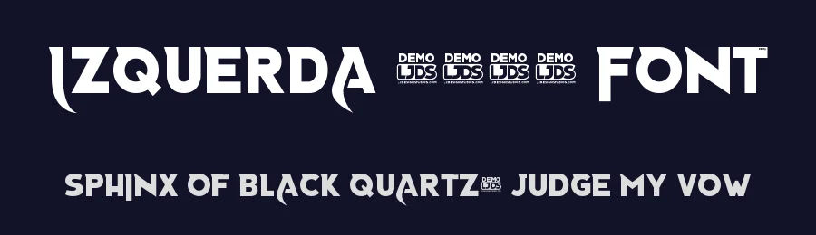Izquerda 2024 Font by LJ-Design Studios — Display Font — thumbnail 2