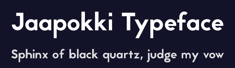 Jaapokki Typeface by Mikko Nuuttila — Sans Serif Font — thumbnail 2