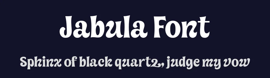 Jabula Font by Four Lines Std — Display Font — thumbnail 2