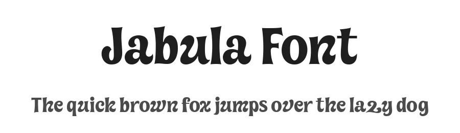 Jabula Font by Four Lines Std — Display Font
