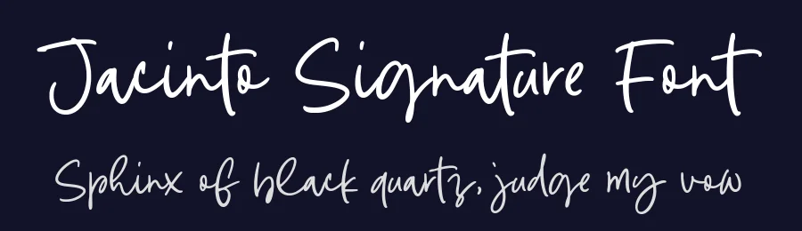 Jacinto Signature Font by Timur type — Script Handwritten Font — thumbnail 2