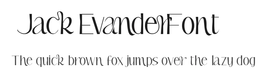 Jack Evander Font by nihstudio — Display Font