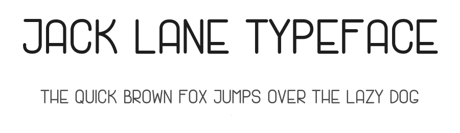 Jack Lane Typeface by Mack Trinh ✪ — Sans Serif Font