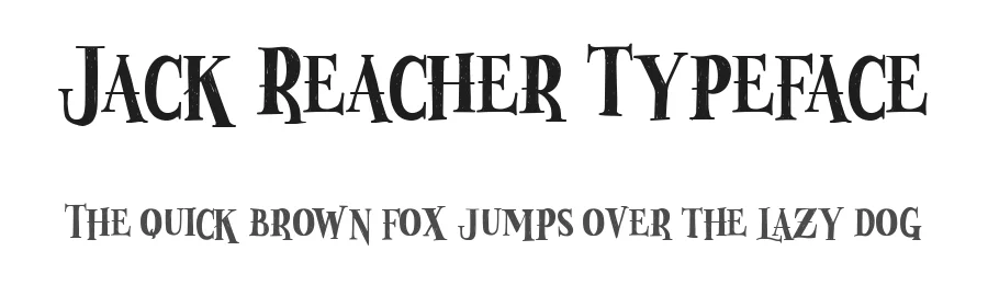 Jack Reacher Typeface by Typeface — Serif Font