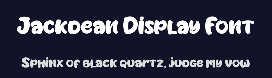 Jackdean Display Font by fontkong — Display Font — thumbnail 2