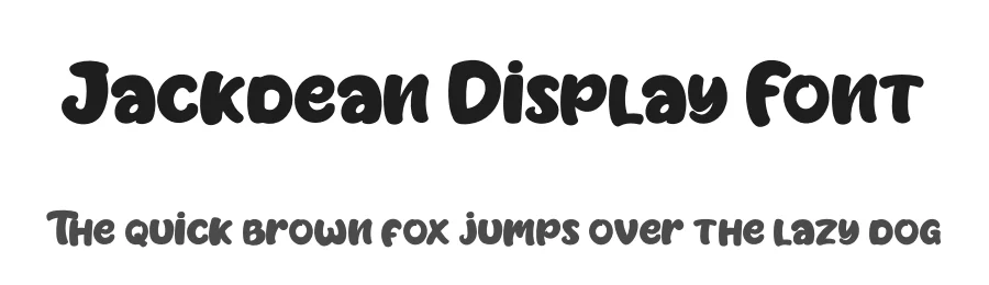 Jackdean Display Font by fontkong — Display Font