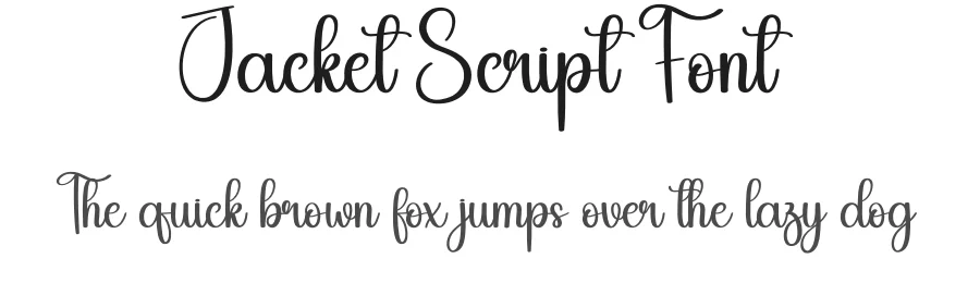Jacket Script Font by creativeletter — Script Handwritten Font