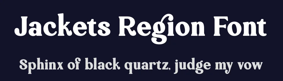 Jackets Region Font by timelesstype.co — Serif Font — thumbnail 2