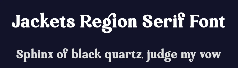 Jackets Region Serif Font by timelesstype.co — Serif Font — thumbnail 2