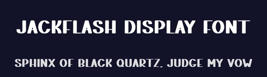 Jackflash Display Font by freshtypeink — Display Font — thumbnail 2