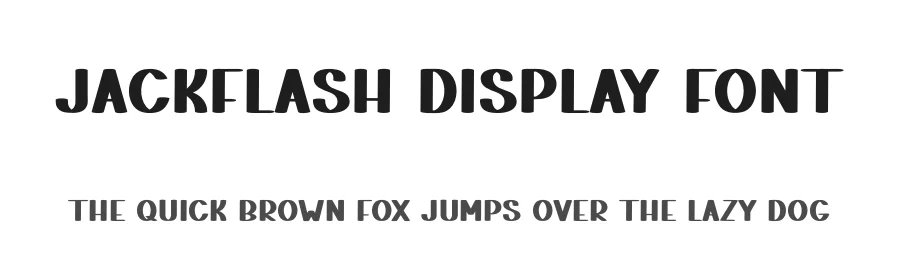 Jackflash Display Font by freshtypeink — Display Font