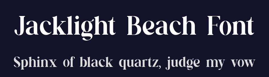 Jacklight Beach Font by UICreative — Serif Font — thumbnail 2