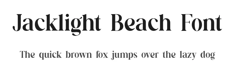 Jacklight Beach Font by UICreative — Serif Font