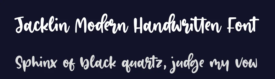 Jacklin Modern Handwritten Font by balpirick — Script Handwritten Font — thumbnail 2