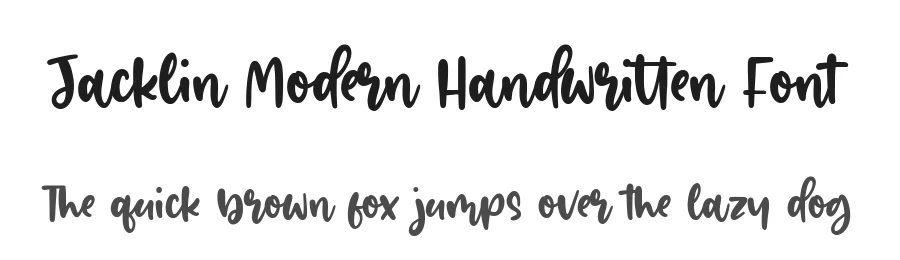Jacklin Modern Handwritten Font by balpirick — Script Handwritten Font