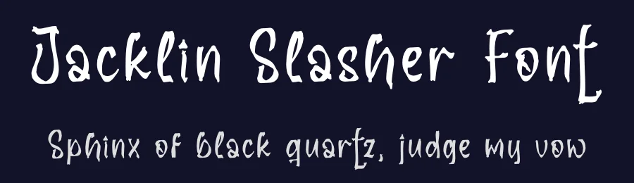 Jacklin Slasher Font by perspectype — Display Font — thumbnail 2