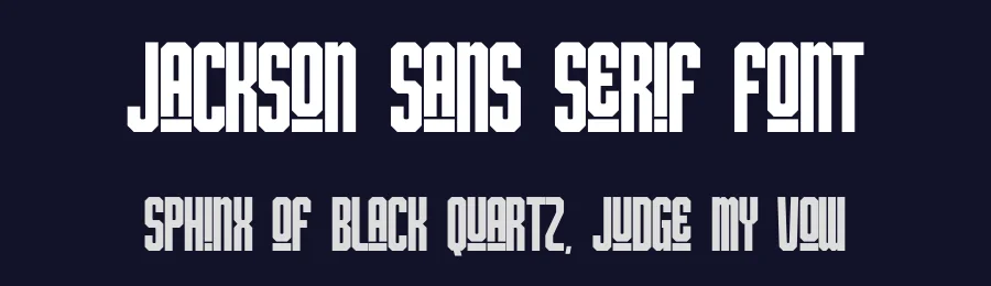 Jackson Sans Serif Font by Funtype — Decorative Font — thumbnail 2