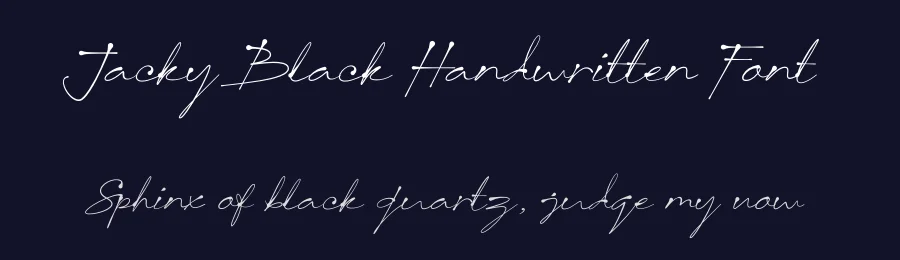 Jacky Black Handwritten Font by DLetters Std — Script Handwritten Font — thumbnail 2