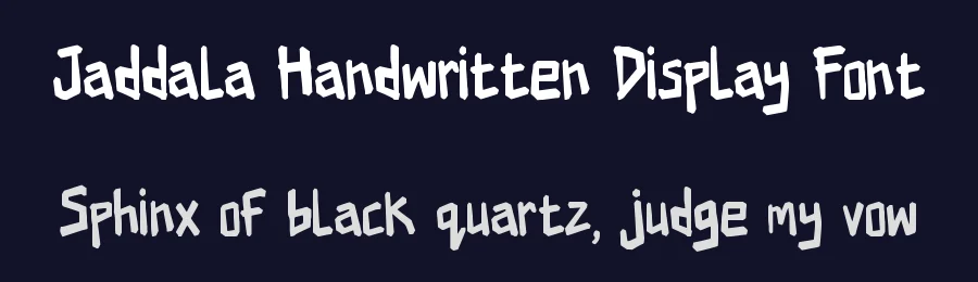 Jaddala Handwritten Display Font by ryutype — Display Font — thumbnail 2