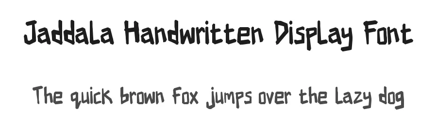 Jaddala Handwritten Display Font by ryutype — Display Font