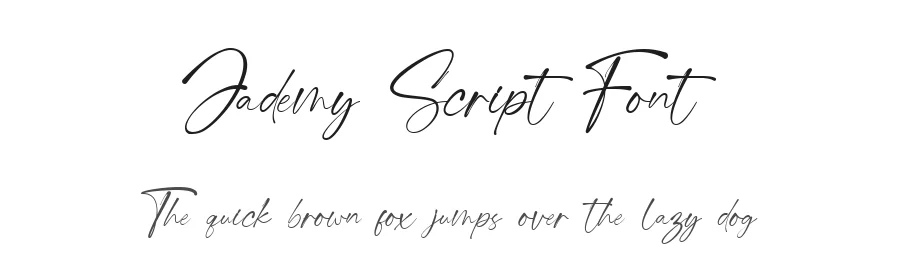 Jademy Script Font by imiftype — Script Handwritten Font