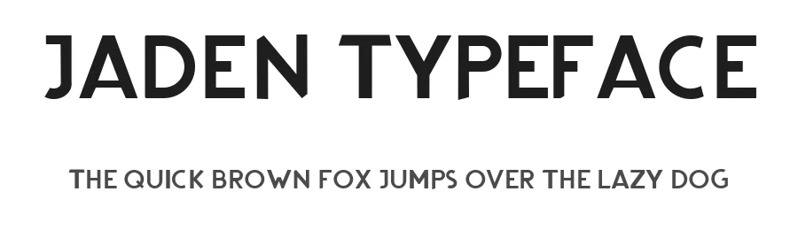 Jaden Typeface by Aritra Das — Sans Serif Font