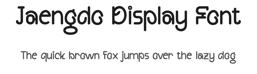 Jaengdo Display Font by pandekastudio — Display Font