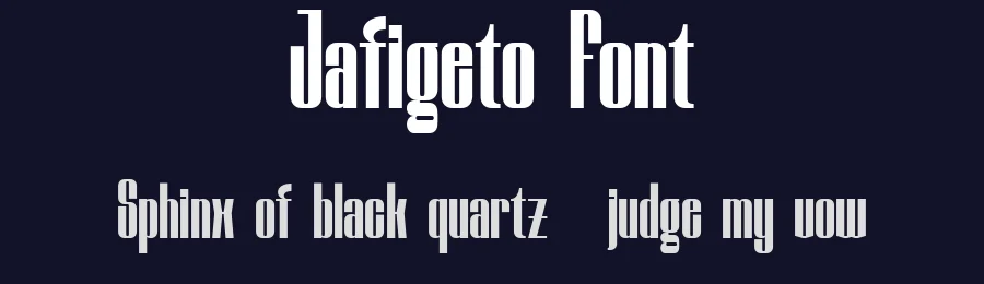 Jafigeto Font by Flawless And Co — Sans Serif Font — thumbnail 2