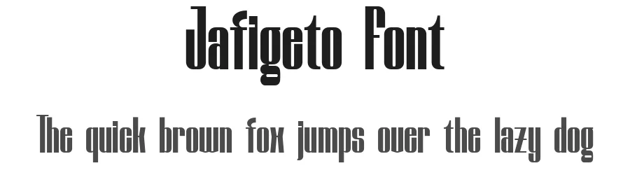 Jafigeto Font by Flawless And Co — Sans Serif Font