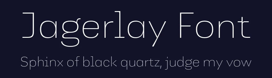 Jagerlay Font by Picador — Sans Serif Font — thumbnail 2