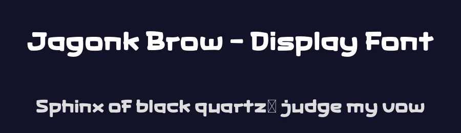 Jagonk Brow – Display Font by productype — Display Font — thumbnail 2