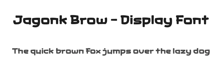 Jagonk Brow – Display Font by productype — Display Font