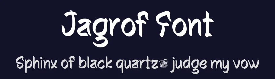 Jagrof Font by twinletter — Display Font — thumbnail 2