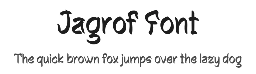 Jagrof Font by twinletter — Display Font