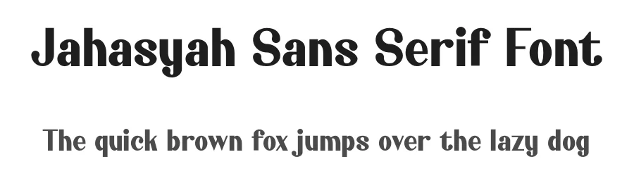Jahasyah Sans Serif Font by AmruID — Sans Serif Font