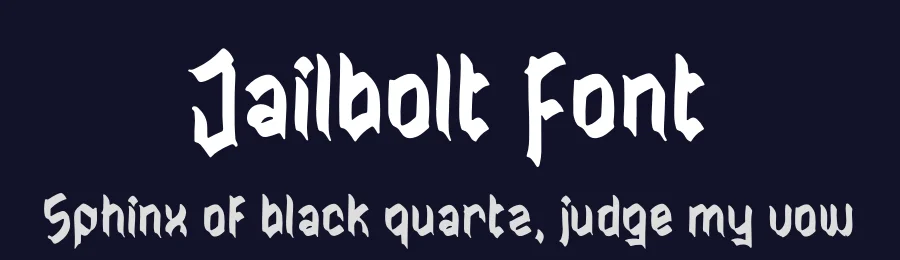 Jailbolt Font by perspectype — Blackletter Font — thumbnail 2