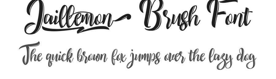 Jaillemon Brush Font by noahtype — Script Handwritten Font