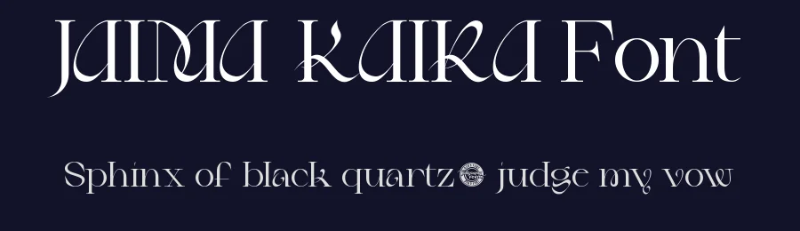 Jaima Kaira Font by CalligraphyFonts.net — Display Font — thumbnail 2