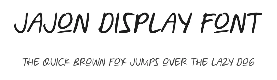 Jajon Display Font by fajarrusalem — Script Handwritten Font