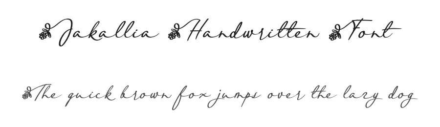 Jakallia Handwritten Font by andikastudio — Script Handwritten Font
